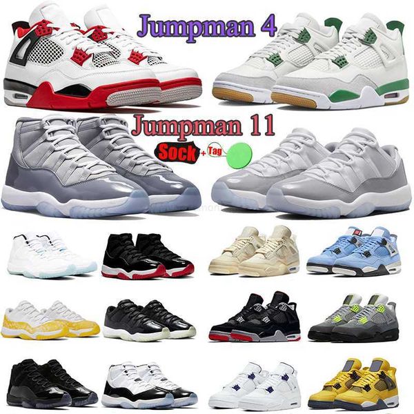 

designer jumpman 4s basketballs shoes 11 4 cement grey j4 mens womens dunks low 11s cherry sneakers pine green military black cats trainers