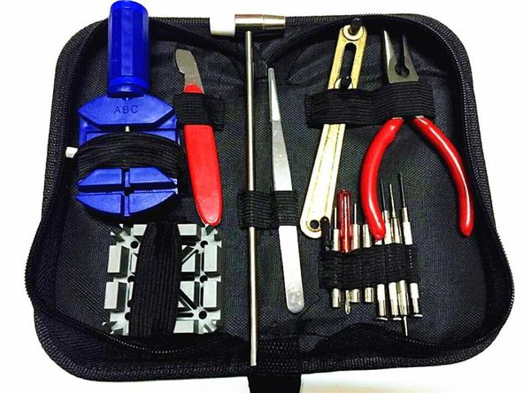 

watch repair kits 16pcs a set kits sets zip case holder opener remover wrench screwdrivers watchmaker283t4290559