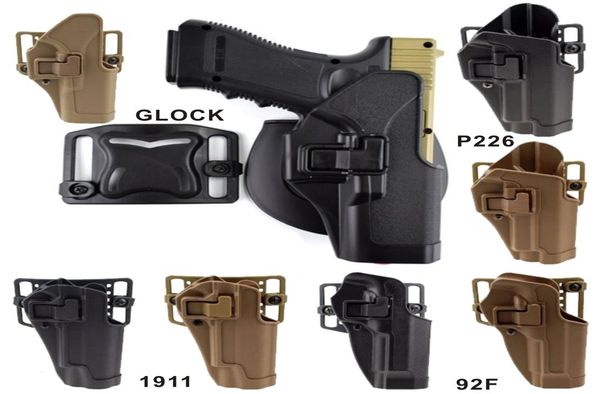 

hard shell pistol holster 1911 g17 p226 92f 4 models hidden gun holster black khaki 2 colors right hand7671308