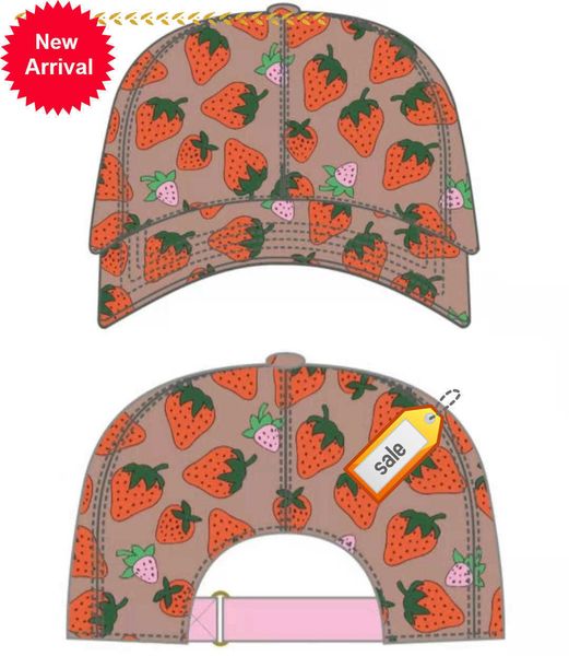 

quality strawberry baseball caps man's cotton cactus classic letter ball caps summer women sun hats outdoor adjustable snapback cap gir, Blue;gray
