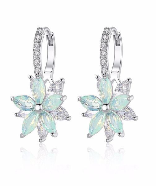 

luxury snowflake designer earrings models pentagram earrings christmas version full diamond jewelry cz zircon beautiful wedding gi8341420, Golden