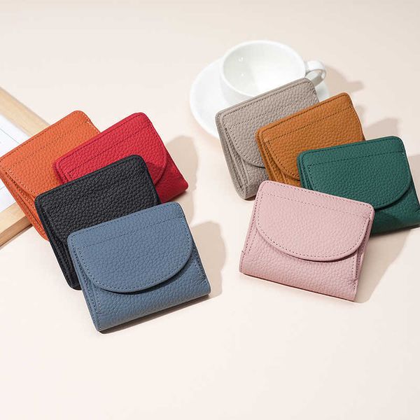 

japanese wallet women's genuine leather purse coin zero wallet rfid anti theft brush mini women's small wallet