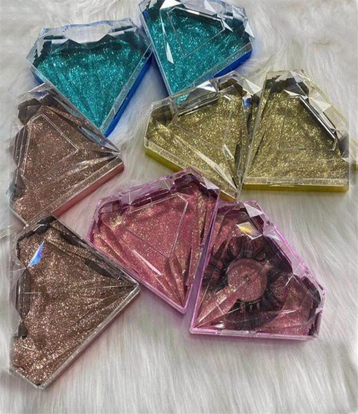 

false eyelashes packaging box lash boxes fake 3d mink lashes case empty makeup eyelash diamand2522004