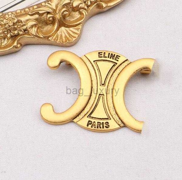

famous design gold brand luxury desinger brooch women rhinestone pearl letter brooches suit pin fashion jewelry clothing decoration accessor, Gray