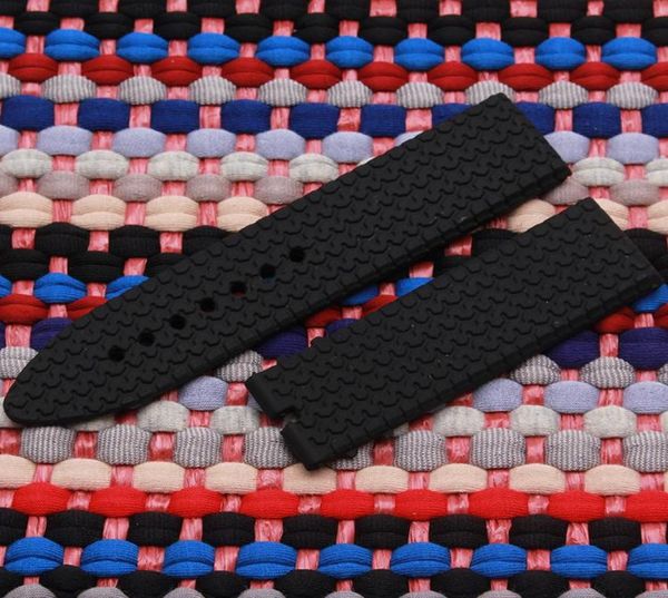 

new strap fashionable resin rubber silicone strap tire pattern special size 23mm waterproof soft for men039s watch band6203913, Black;brown