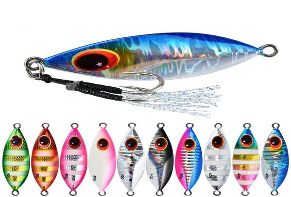 

metal jig spoon lure 10g 20g 30g 40g 60g artificial bait shore slow jigging super hard lead bass fishing tackle4409094