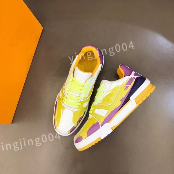 

2023 new men's trainers designer man's casual shoes quality men lace-up sneakers outdoor runing sport shoes fashion mens basketbal, Black