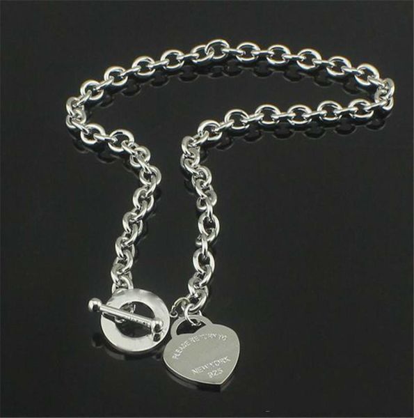 

new year bracelet 925 silver heartshaped pendant necklace bracelet set love necklace bracelet couple set4159840