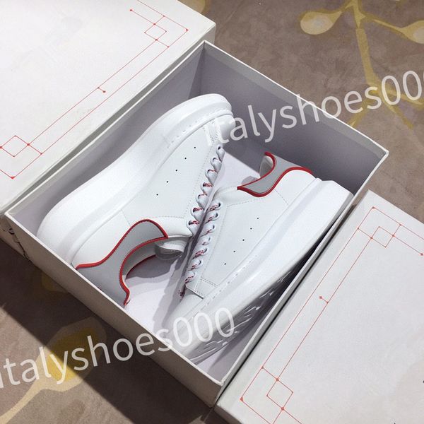 

new luxury designer men trainer causal shoes fashion brand woman leather lace up platform sole sneakers white black mens women's sizes