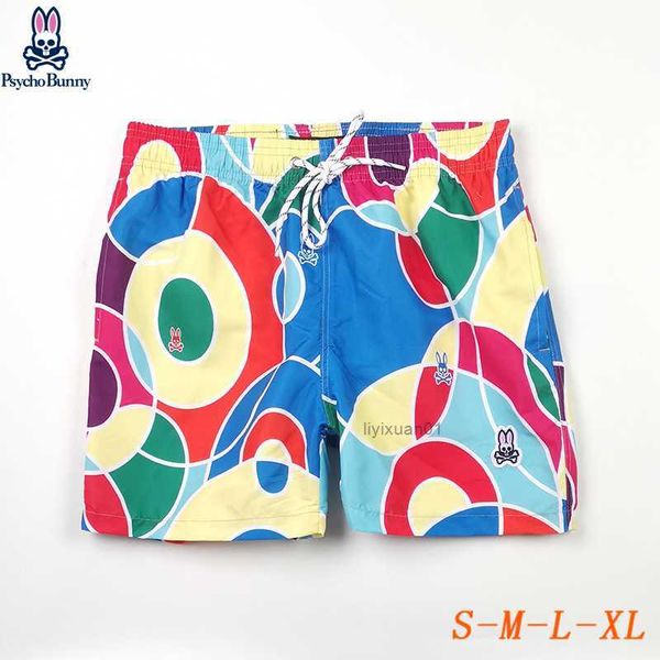 

psycho bunny designer shorts mens fashion beach pants skull rabbit luxury brand surfing sports quick dried european style rhude size 1 6 0kc, White;black