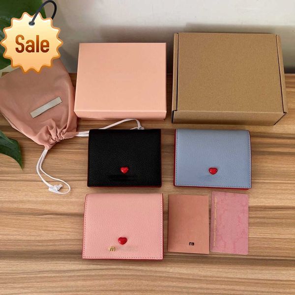 

brand designer change coin purse wallet handbag support return and exchange miao's genuine cowhide sweet love girl leather short wallet