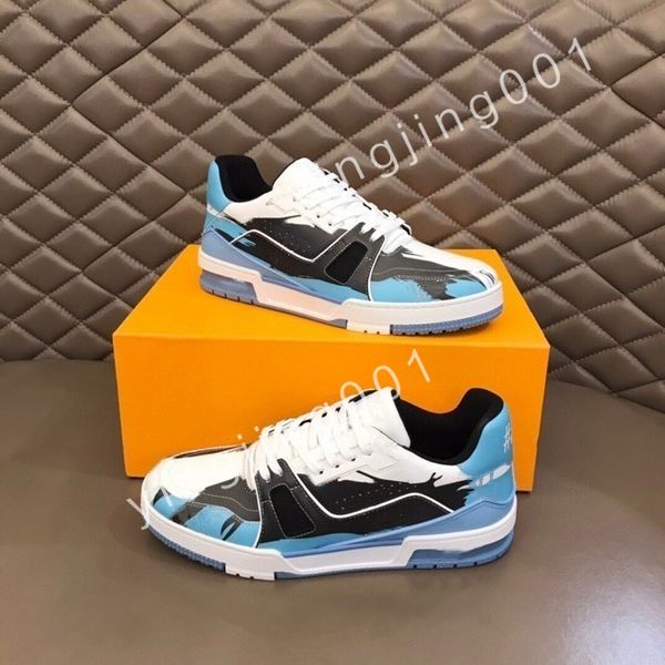 

2023 new platform designer boots low casual shoes sneakers women's mens fashion party flat leather vintage trainers, Black