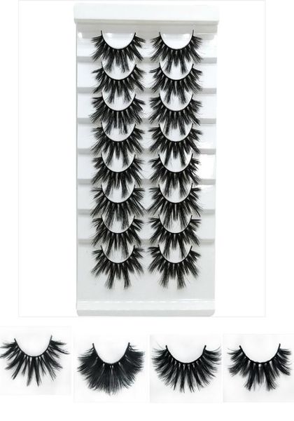 

9d 8pairspack false eyelashes threedimensional long thick natural mixed eye lashes makeup tools beauty eyelashes6845947