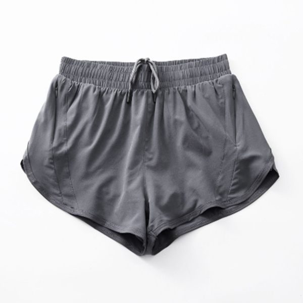 

nwt women shorts loose side zipper pocket shorts gym workout running shorts drawcord outdoor short anti-glare yoga shorts 2023new lu-777 lul