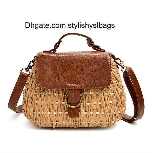 

evening bags vintage straw bag pig crossbody beach bag casual weaving rattan handbags
