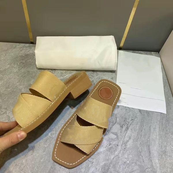 

famous designer sandals women women woody mules low high flat thick sole slippers slides summer lady flip flops shoes coach trainers sneaker, Black