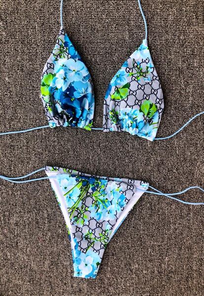 

2022 full letters printed bikini sets women swimwear designer split swimsuit elastic soft swimming suit for holiday 7896800704