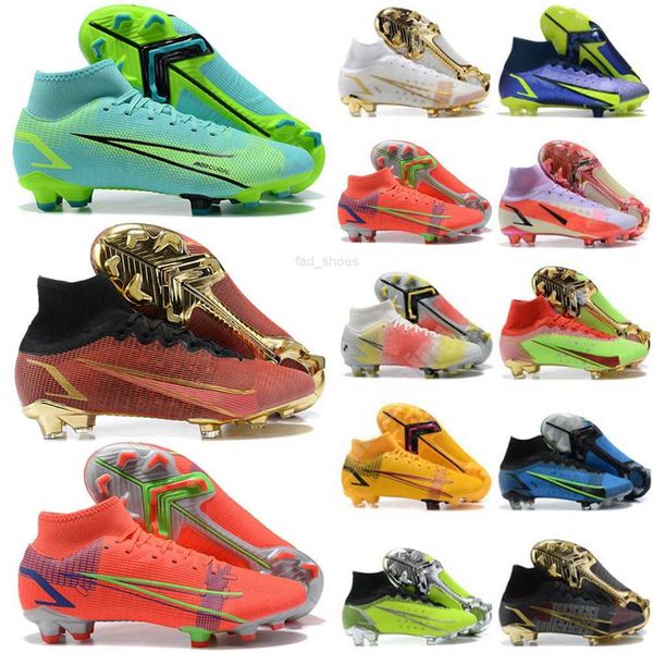 

2023 soccer shoes football boots high ankle cleats mercurial superfly 8 elite fg xiv speedflow 1 mens original