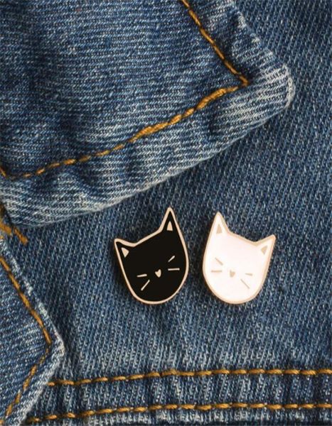 

cartoon cute cat animal enamel brooch pin badge decorative jewelry style brooches for women gift t3531450981, Gray