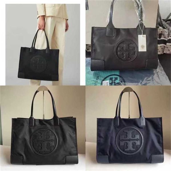 

designer bag handbag style 2023 trade european and texture nylon simple solid color large capacity shopping