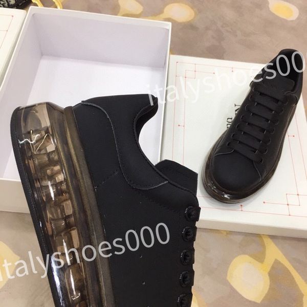 

2023 luxury women sneakers travel shoes leather lace-up sneaker cowhide fashion lady flat designer trainers letters woman shoe platform men, Black
