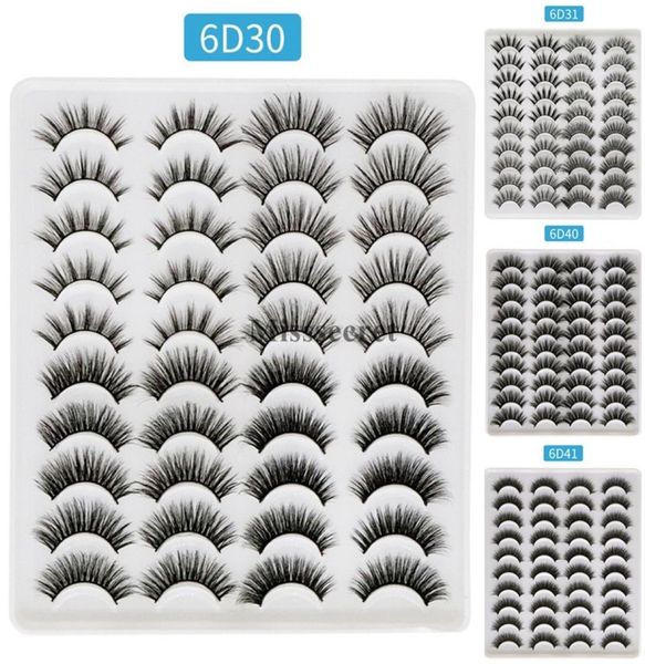 

new 20 pairs faux mink lashes 3d mink eyelashes makeup eyelash extension false eyelashes full strip eye lashes makeup8855496