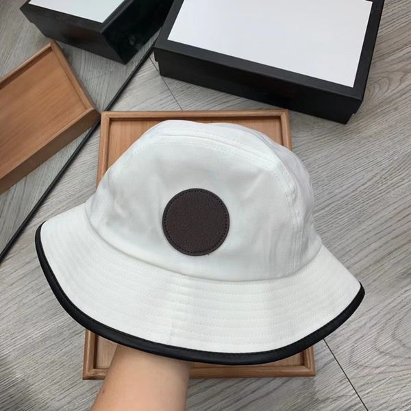 

2023 hat bucket designer mens beanie cap womens wide brim hats casual pure cotton letter fashion sandy beach sun caps high quality, Blue;gray