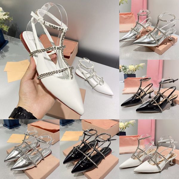 

patent leather slingback pumps sandal flat sole sandals designer women mary jane sandals -quality luxury wedding party platform summer dress, Black