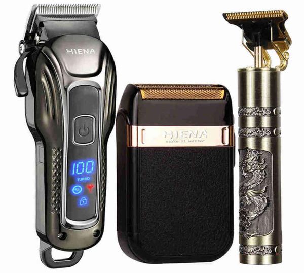 

professional barber hair clipper set rechargeable electric finish cutting machine beard trimmer shaver cordless usb h1904033