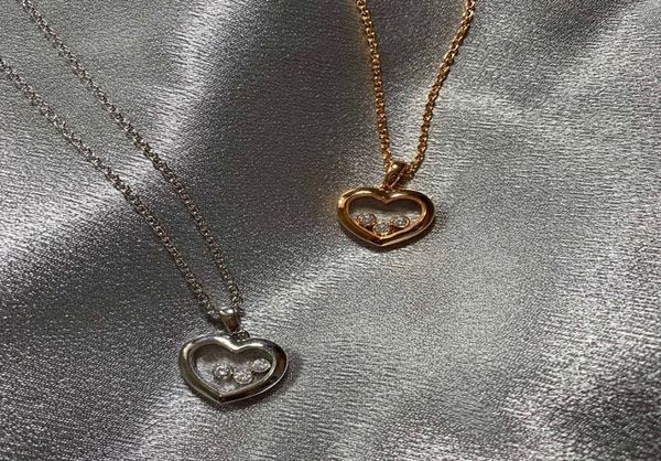 

pendant necklaces pure 925 sterling silver real jewelry for women beh slide stone pendants happy heart move diamond design luxury 6187736