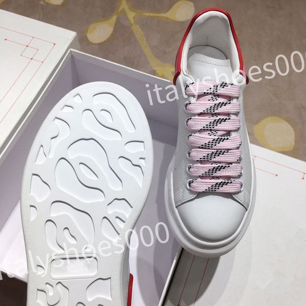

new designer men trainer causal shoes fashion brand woman leather lace up platform sole sneakers white black mens women's sizes 35-45