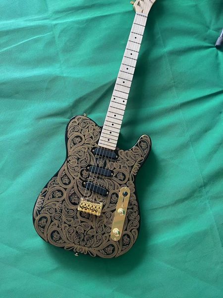

tele electric guitar basswood body maple neck custom 6 string guitars telecast-er style real ps aqwx ing