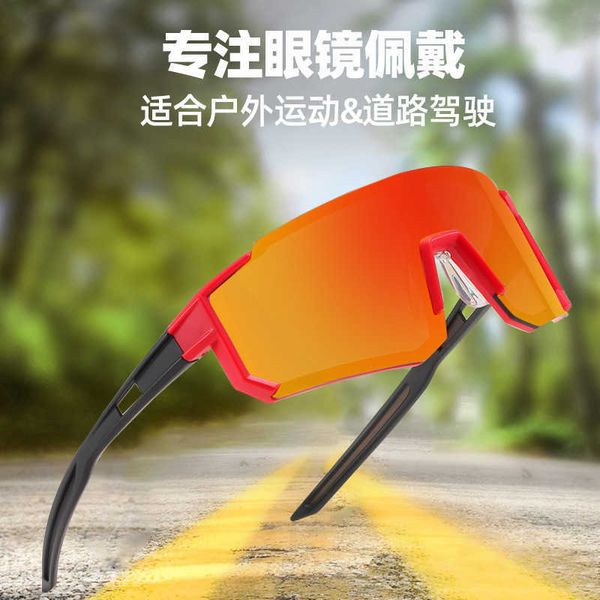 

yusha new men's and women's outdoor 0833 cycling sports glasses riding windshield sand sunglasses, White;black