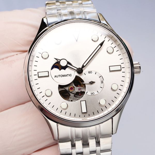 

sun, moon and stars series men's watch designer watch king bio-ceramic moon watch 82s7 movement limited edition master watch quartz men, Slivery;brown