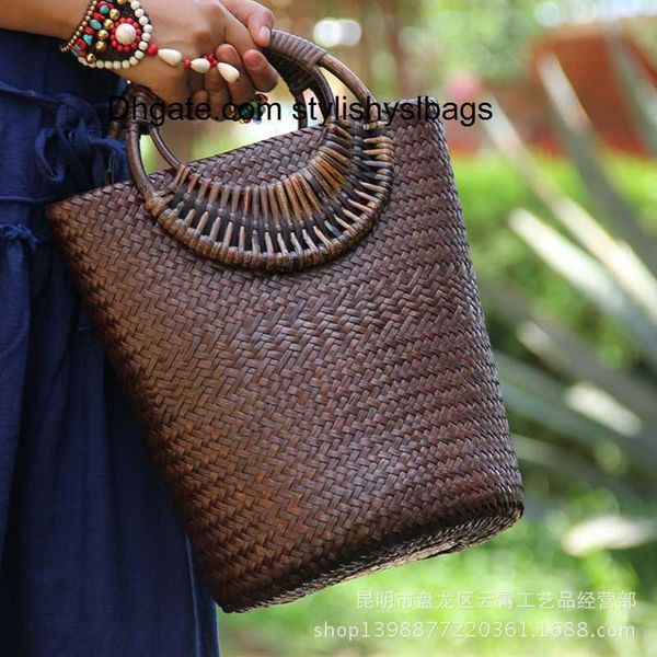 

evening bags vintage handbag rattan bag straw bucket bag