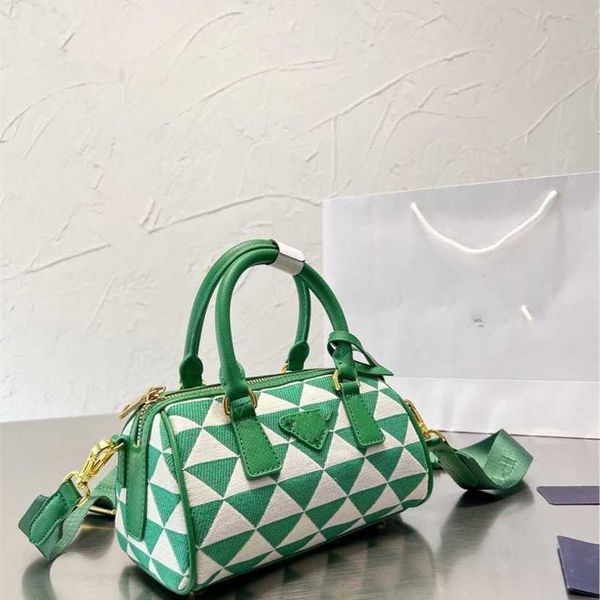

designer bag 2023 hand summer orange color contrast korean boston banquet pillow zipper solid soft handle women's