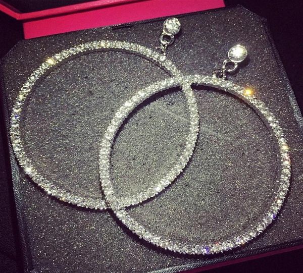 

fashion earrings rhinestone clip on earrings round circle non pierced ears for women party bridal earring 157039039 ec1x6368280, Silver