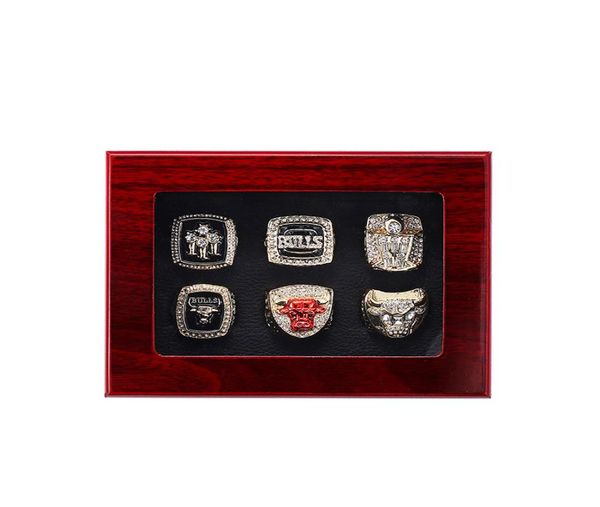 

2018 the 1991 1992 1993 1996 1997 1998 bulls basketball championship ring fan gift whole drop us size 117594645, Golden;silver
