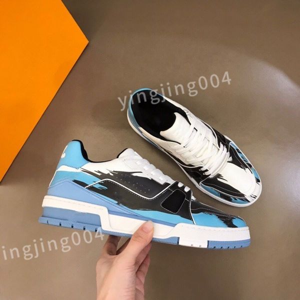 

2023 new men's trainers designer man's casual shoes quality men lace-up sneakers outdoor runing sport shoes fashion mens basketbal, Black