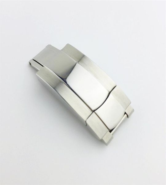 

whole stainless steel watch buckle folding clasp for fit rx watch band buckle clasp replace 16mm9mm butterfly clasp7103763, Black;brown
