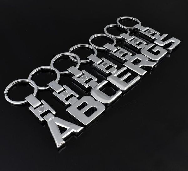 

key rings for mercedes benz a b c e s r g 3d letters badge car keychain metal keychains keyring key chain rings1898312, Silver