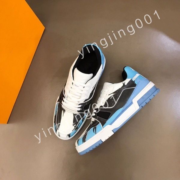 

2023 platform designer boots low casual shoes sneakers women's mens fashion party flat leather vintage trainers, Black