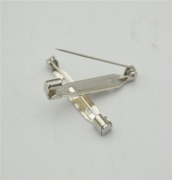 

500pcs 24cm safety pins brooch base back bar badge holder brooch pins diy jewelry finding5599709, Silver