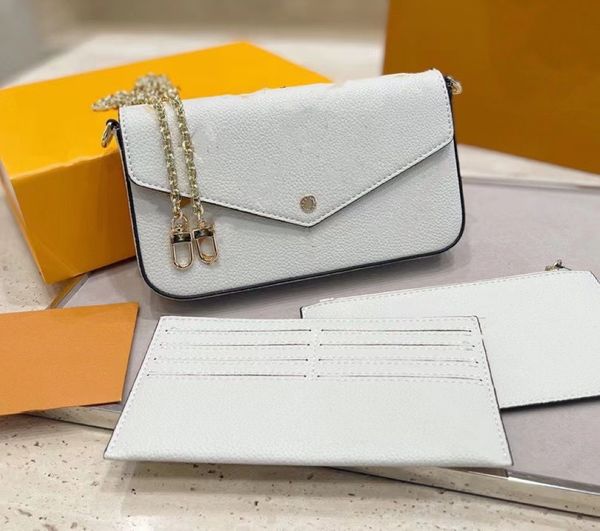 

women's multiple back hair designer handbag purse clutch leather mahjong bag flower 3-in-1 61276 80091 fashion small square bag card ba