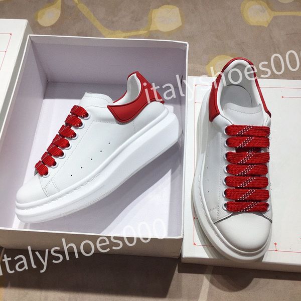 

designer men trainer causal shoes fashion brand woman leather lace up platform sole sneakers white black mens women's sizes 35-45