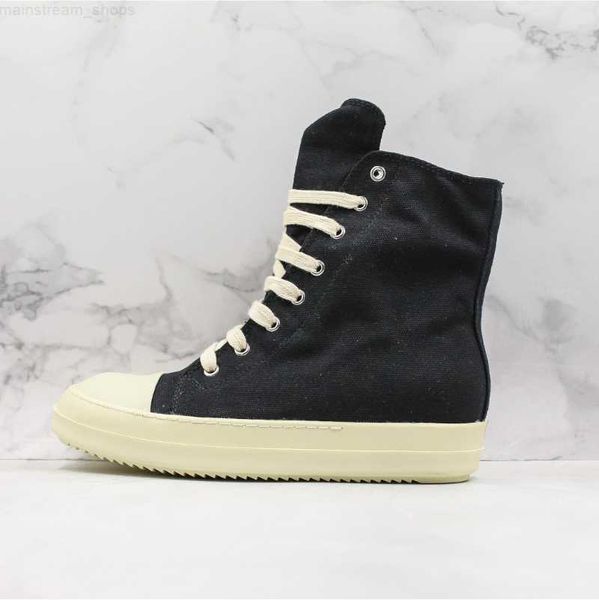 

martin ro man canvas boots fashion women high shoes black lace up sneakers