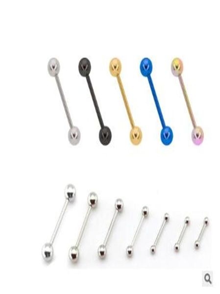 

stainless steel barbell 16g labret ring tragus earring ball tongue nipple bar piercing black gold cartilage rings body jewelry1719806, Silver