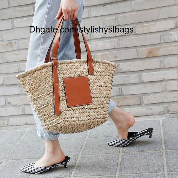 

evening bags casual rattan large capacity tote designer wicker woven women handbags summer beach bali straw bag lady travel big basket purse