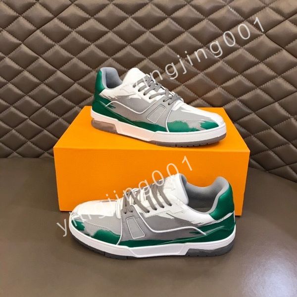 

2023 new luxurys platform designer boots low casual shoes sneakers women mens fashion party flat leather vintage trainers, Black