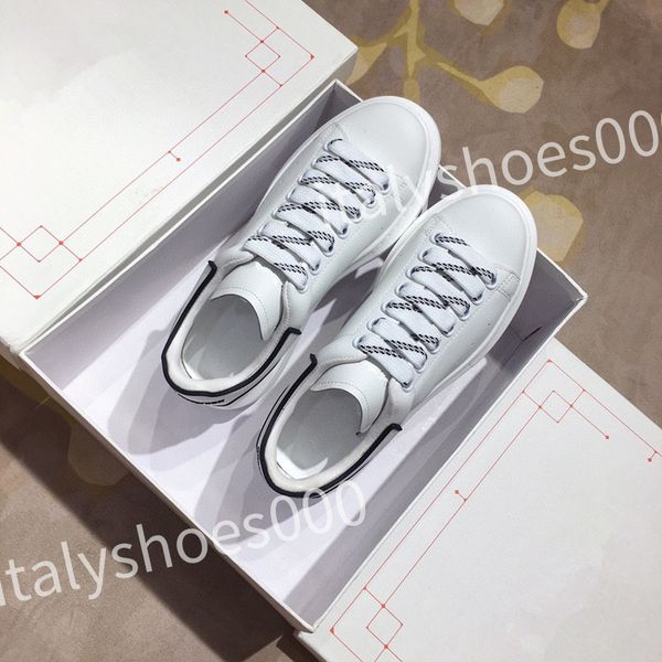 

luxury designer men trainer causal shoes fashion brand woman leather lace up platform sole sneakers white black mens womens sizes 35-45